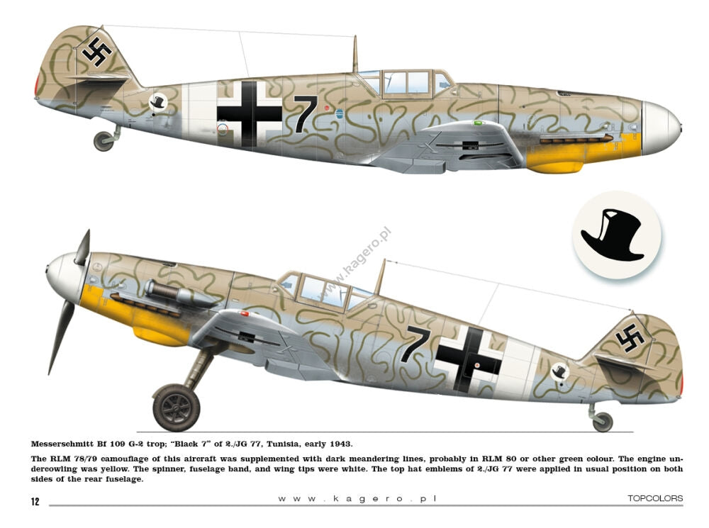 Kagero 15034 Messerschmitt Bf 109s over the Mediterranean Part I (kalkomania/decals) EN/PL – Bild 5