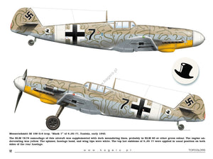 Kagero 15034 Messerschmitt Bf 109s over the Mediterranean Part I (kalkomania/decals) EN/PL – Bild 5