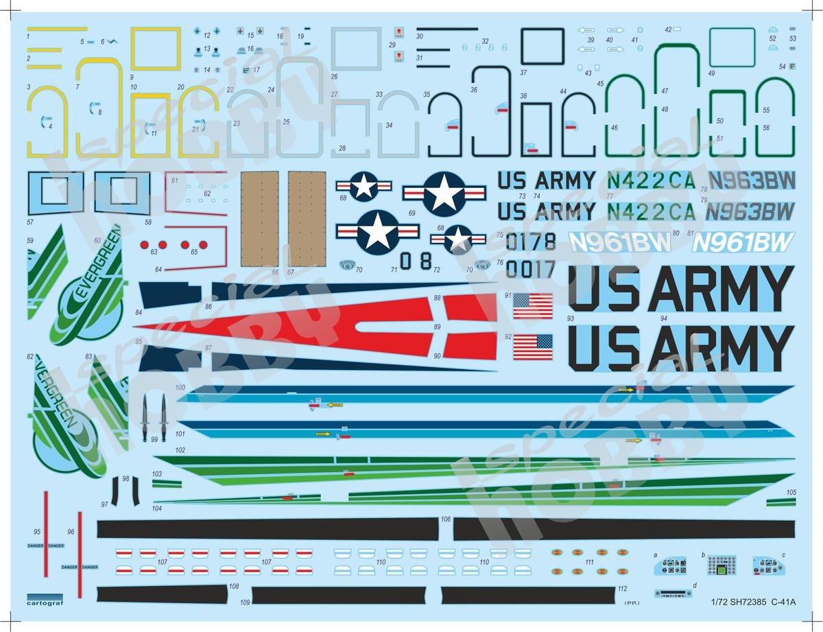 Special Hobby 72385 C-41A &amp;#39;US Transport Plane&amp;#39; 1/72 – imagen 3