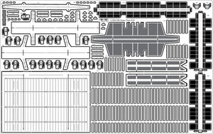 Pontos 35005F1 USS CV-14 Toconderoga 1944 Ensemble détaillé (1/350)  – image 20