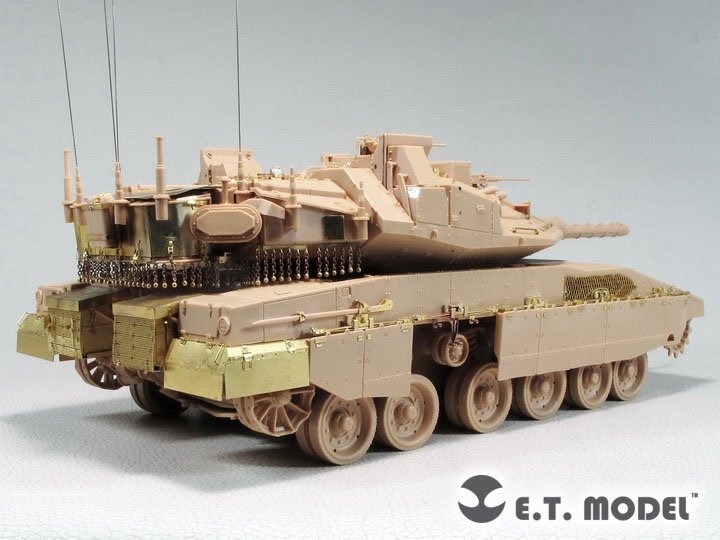 E.T. Model EA35-125 Israeli Merkava Mk.4M w/Trophy Active Protection System Chains Set For Meng Kit 1/35 – imagen 2