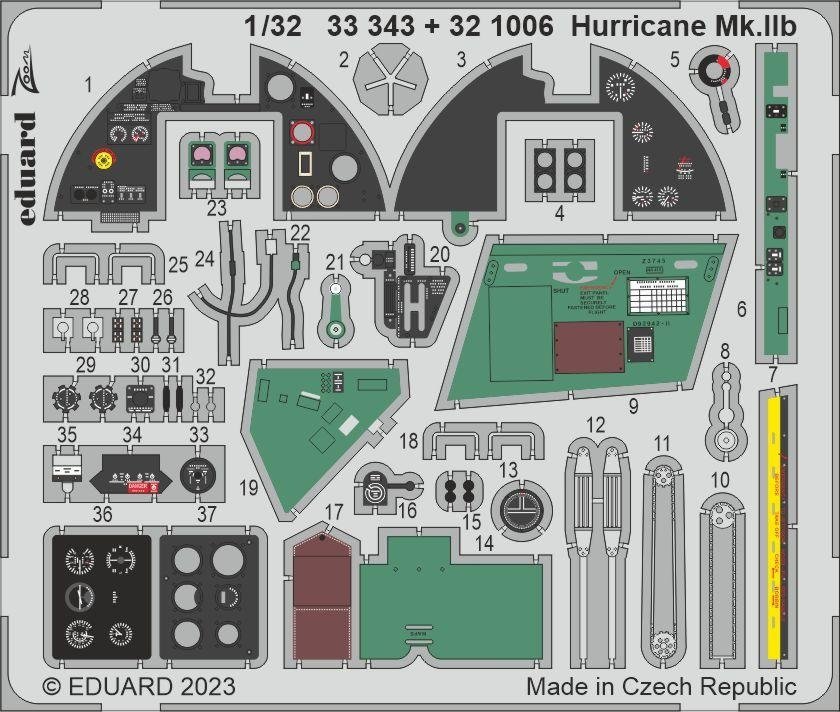 Eduard BIG33151 Hurricane Mk. IIb REVELL 1/32 – zdjęcie 3