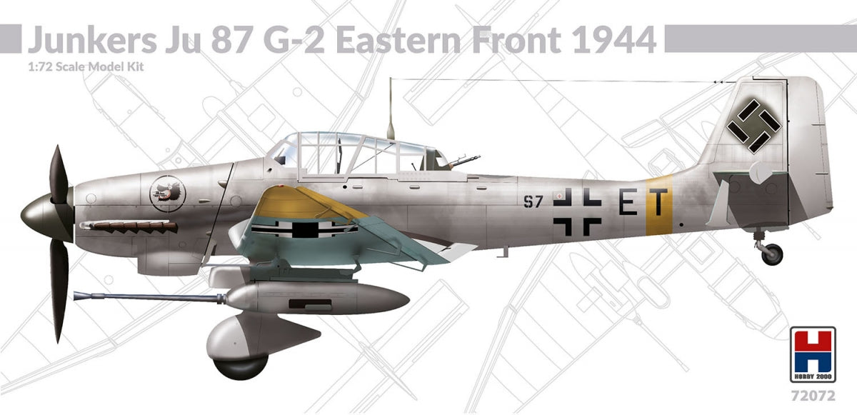 Hobby 2000 72072 Junkers Ju 87 G-2 Front de l&amp;#39;Est 1944 (ACADEMY + CARTOGRAF + MASQUES) 1/72