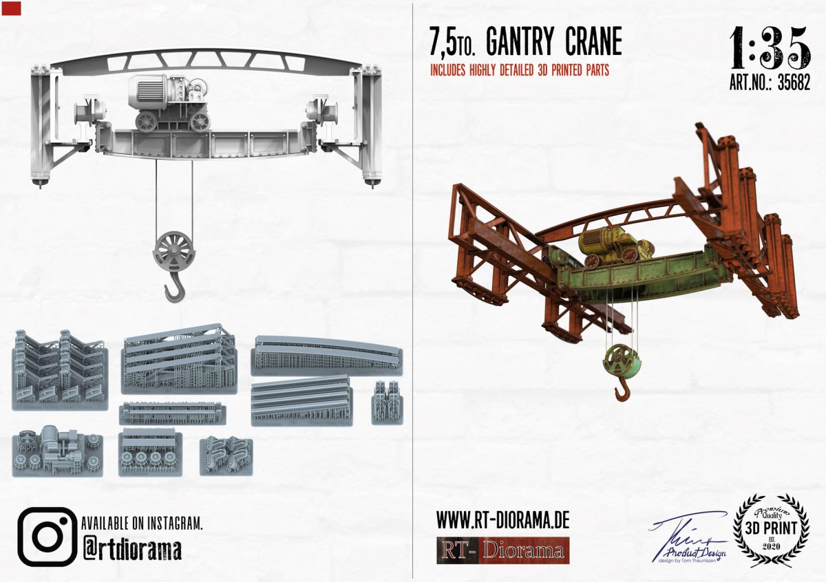 RT-Diorama 35682 7.5to Gantry Crane 1/35