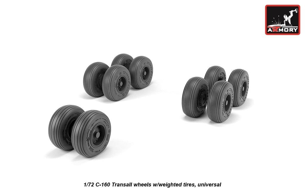 Armory Models AW72507 C-160 Transall wheels w/weighted tires 1/72 – Bild 4
