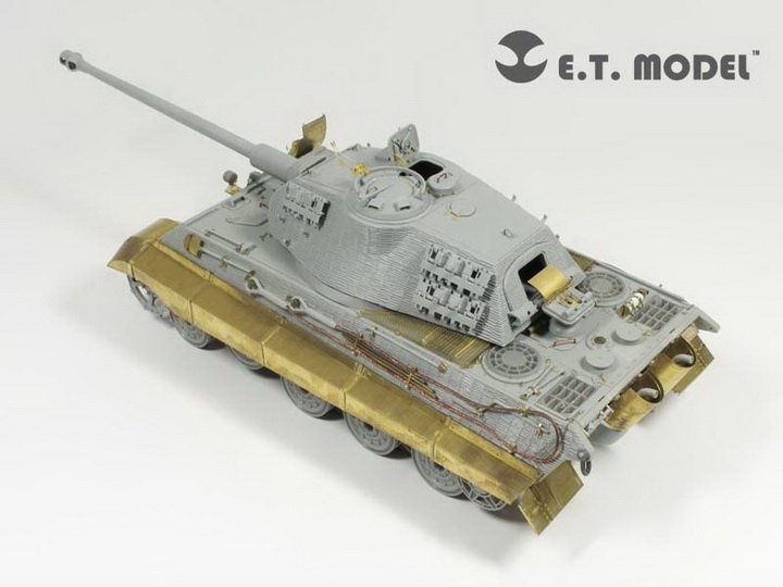 E.T. Model EA35-027 WWII German King Tiger/Jagdtiger Fender &amp;amp; Side Skirts For DRAGON Kit 1/35 – Bild 3