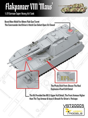 Vespid Models VS720005 Flakpanzer VIII MAUS 1/72 – image 3