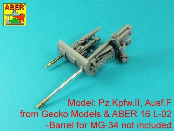 Aber 16L-23 Lufa do działka 2cm Kw.K. 30 do niemieckich czołgów Panzer II Sd.Kfz.121 / Barrel for 2 cm Kw.K. 30 for German Light Tanks Pz.Kpfw. II, Ausf. A-F (Sd.Kfz.121) 1/16 – imagen 5
