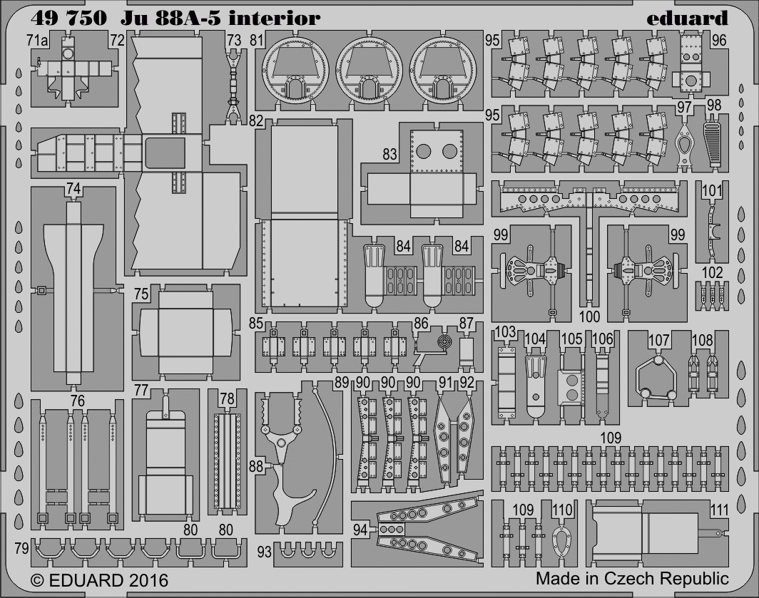 Eduard 49750 Ju 88A-5 interior ICM 1/48 – Bild 2