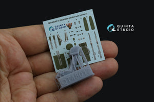 Quinta Studio QR+48062 K-36DM Series2 (late) ejection seat (for MiG-29, MiG-31, Su-27, Su-33, Su-34 aircraft since 2008) (All kits) 1/48 – imagen 2