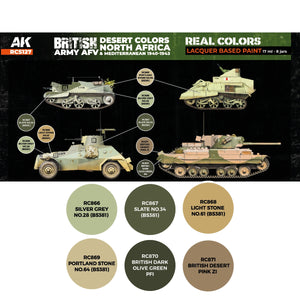 AK Interactive RCS127 British Army AFV Desert Colors. North Africa and Mediterranean 1940-1943 6x17ml – imagen 2