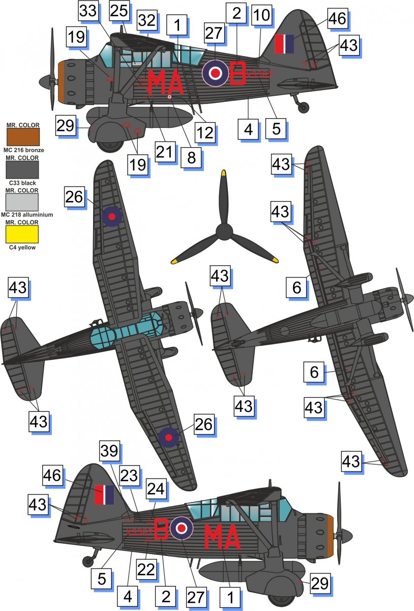 Dora Wings 72023 Westland Lysander Mk.III 1/72 – Bild 2