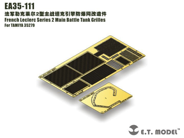 E.T. Model EA35-111 French Leclerc Series 2 Main Battle Tank Grilles For TAMIYA Kit 1/35 – imagen 2