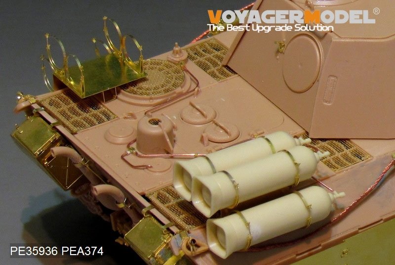 Voyager Model PE35936 WWII German Panther D w/&amp;quot;Stadtgas&amp;quot; Fuel Tanks Basic For MENG TS-038 1/35 – imagen 10