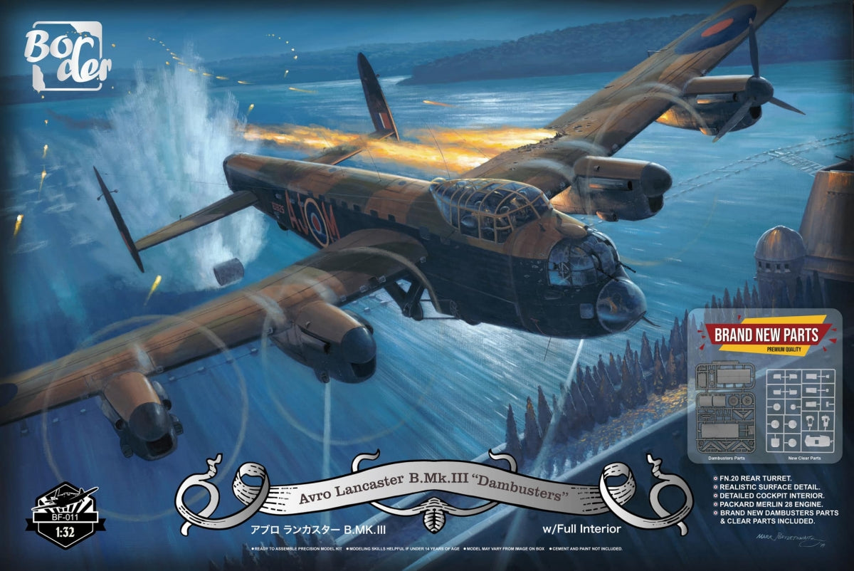 Border Model BF-011 Avro Lancaster B. Mk.III "Dambusters" w/ Full Interior 1/32