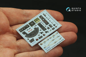 Intérieur coloré imprimé en 3D sur papier décalcomanie pour F4U-2 Corsair (Hobby Boss) Quinta Studio QD48476, échelle 1/48 – image 3