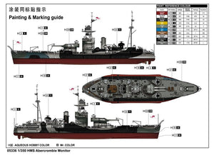 Trumpeter 05336 HMS Abercrombie Monitor 1/350 – image 3