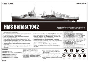 Trumpeter 05334 HMS Belfast 1942 1/350 – imagen 3