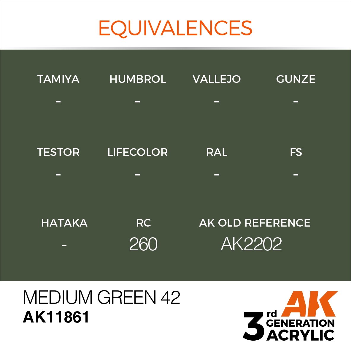 AK Interactive AK11861 MEDIUM GREEN 42 – AIR 17 ml – imagen 3