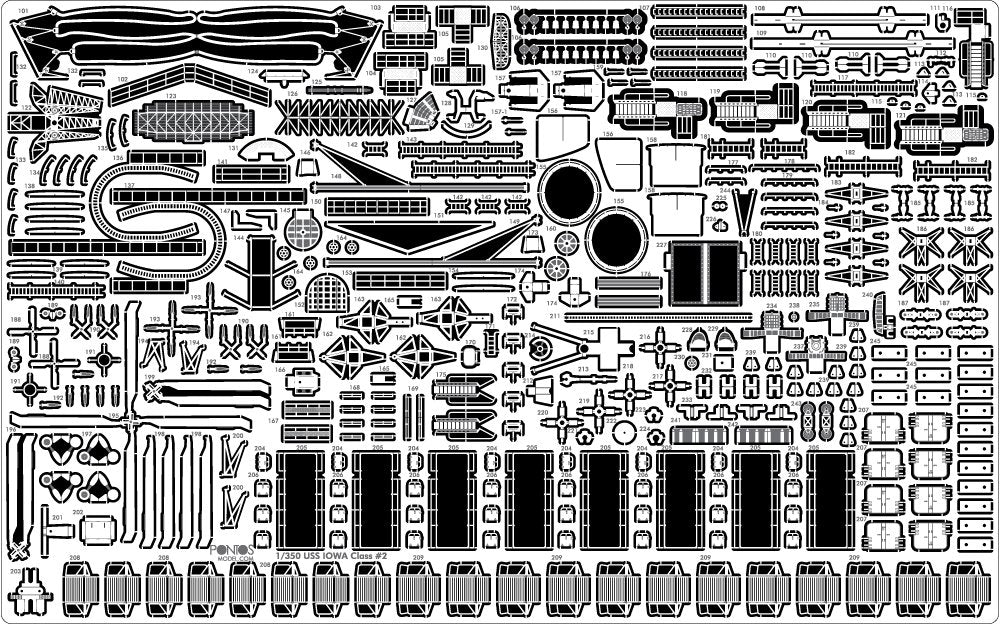 Pontos 35008F1 USS BB-62 New Jersey 1982 Detail Up Set 1/350 – zdjęcie 9
