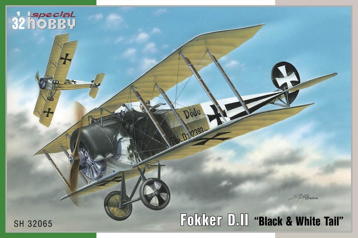 Special Hobby 32065 Fokker D. II Noir et Blanc à queue 1/32 