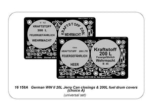 Aber 16158A German WW II 20L Jerry Can closings &amp;amp; 200L fuel drum covers (choice A) 1/16 – Bild 12
