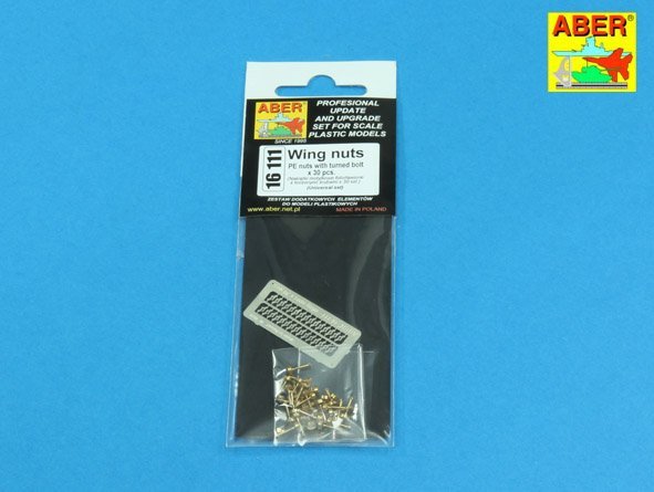 Aber 16111 Wing nuts PE nuts with turned bolt x 30 pcs. 1/16 – imagen 9