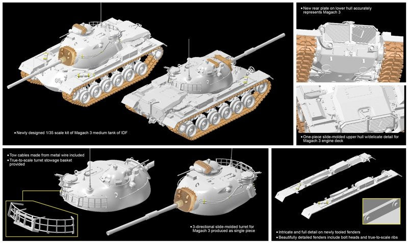 Dragon 3567 IDF Magach 3 1/35 – imagen 3