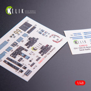 KELIK K48010 OV-10A BRONCO INTERIOR 3D DECALS FOR ICM KIT 1/48 – Bild 3