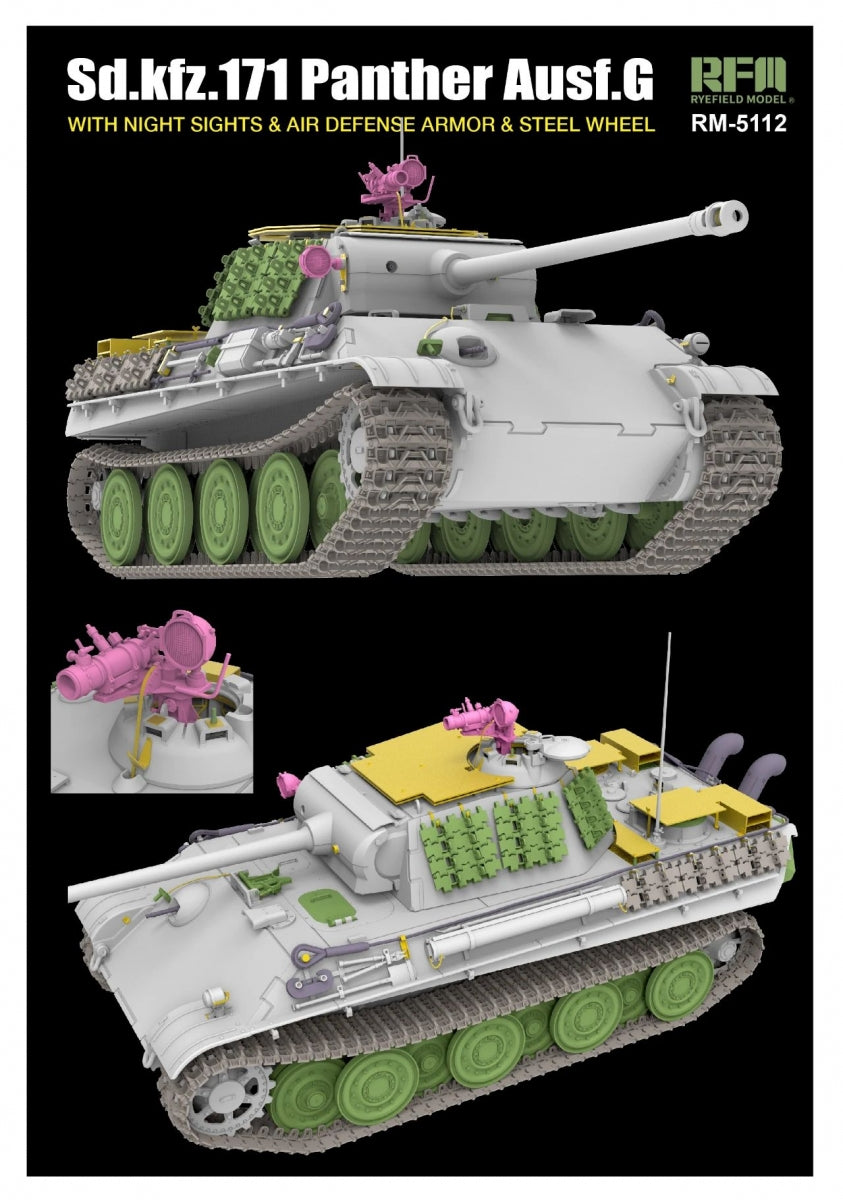 Rye Field Model 5112 PANTHER AUSF.G 1/35 – imagen 3