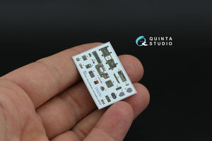 Quinta Studio QD48610 A6M5 Zero (Nakajima Production) 3D-Printed &amp;amp; coloured Interior on decal paper (Eduard) 1/48 – immagine 9
