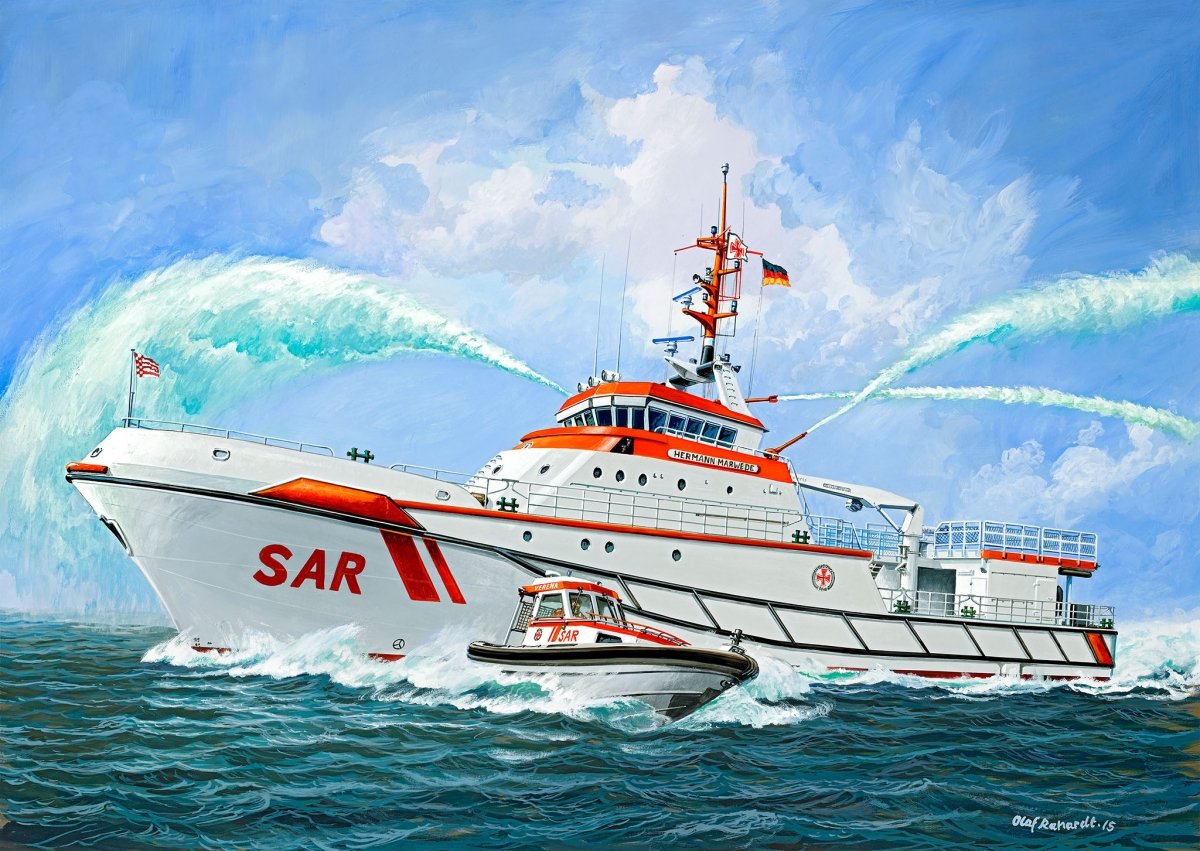 Revell 05198 Search &amp;amp; Rescue Vessel HERMANN MARWEDE Platinum Edition 1/72 – Bild 2