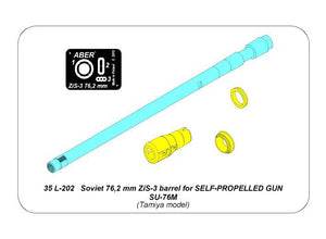 Aber 35L-202 Soviet 76.2mm ZiS-3 barrel for SELF-PROPELLED GUN SU-76M (1/35) – image 6