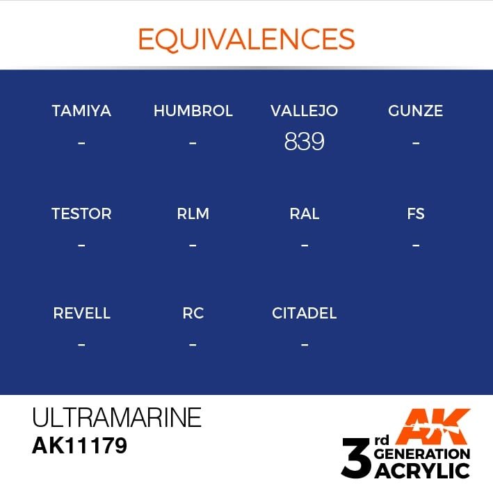 AK Interactive AK11179 ULTRAMARINE – STANDARD 17ml – image 3