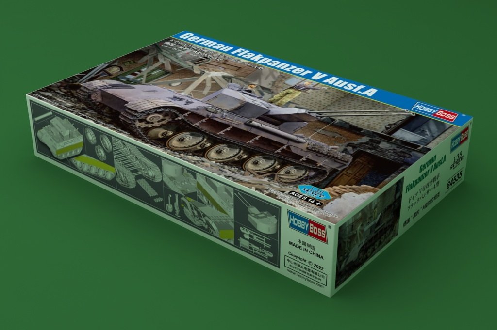 Hobby Boss 84535 German Panther A-type anti-aircraft tank 1/35 – imagen 2