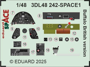 Eduard 3DL48242 Buffalo British version SPACE TAMIYA 1/48