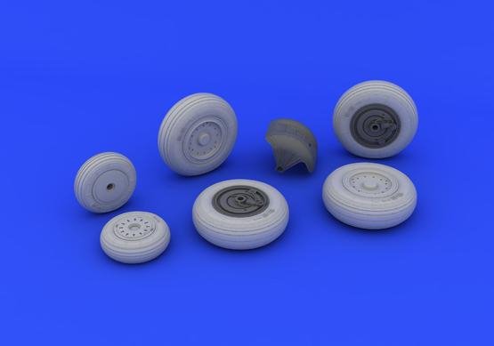Eduard 648248 MiG-31 wheels 1/48 AMK – immagine 2