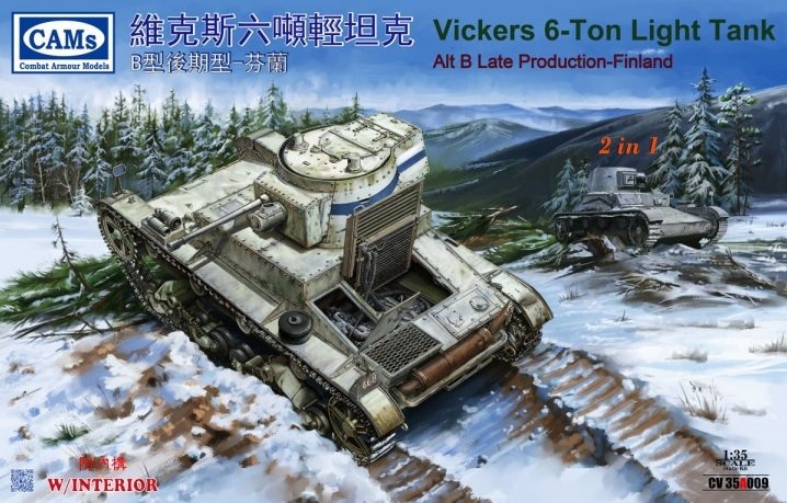 Riich CV35A009 Vickers 6-ton light tank Alt B Late Production Finland 1/35