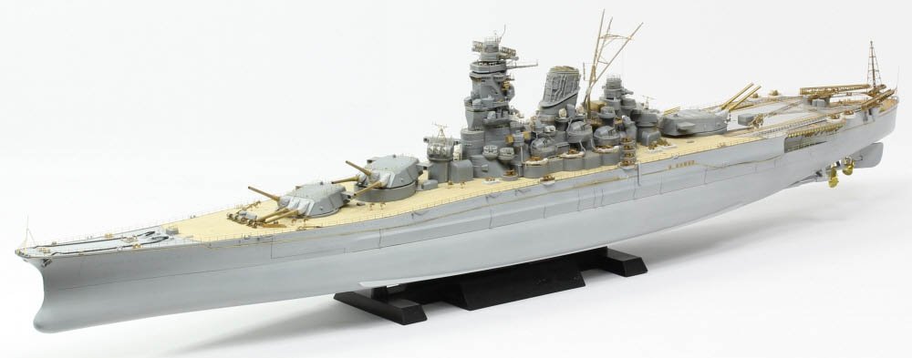 Pontos 37025FN IJN Musashi 1944 Detail up set Advanced Hinoki Tone Deck 1/350 – zdjęcie 6