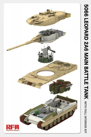 Rye Field Model 5066 Leopard 2 A6 - FULL INITERIOR 1/35 – immagine 6