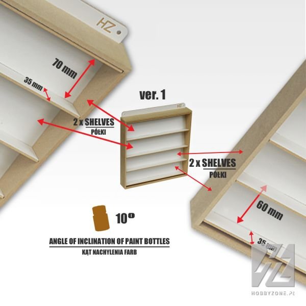 Support de peinture Hobby Zone HZ-s3s ver.2 (26 mm - diamètre du flacon) – image 4