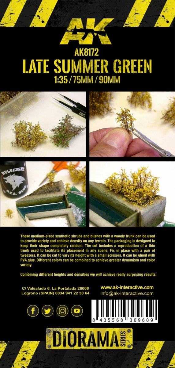 AK Interactive AK8175 BLOMMING YELLOW SHRUBBERIES 75MM / 90MM 1/35 – Bild 3
