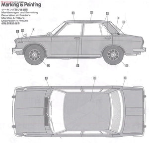 Hasegawa HC8 Nissan Bluebird 1600 SSS P510WTK 1969 1/24 – imagen 6