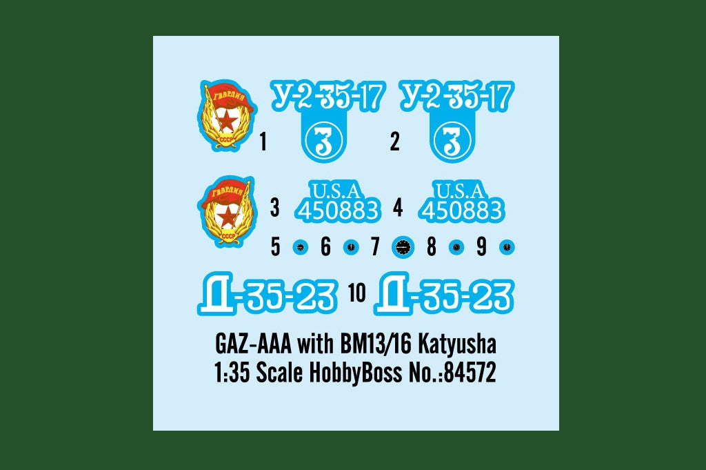 Hobby Boss 84572 GAZ-AAA with BM13/16 Katyusha 1/35 – imagen 20