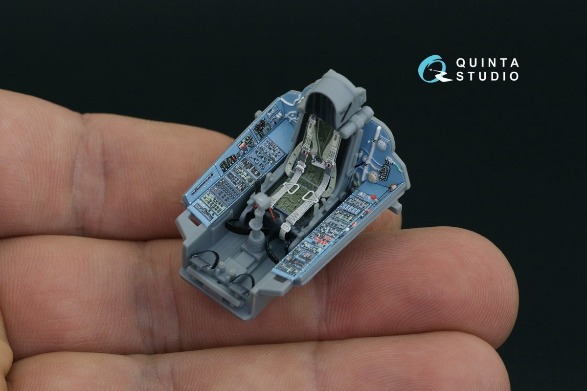 Quinta Studio QD48203 Su-27 3D-Printed &amp;amp; coloured Interior on decal paper ( Hobby Boss ) 1/48 – immagine 8