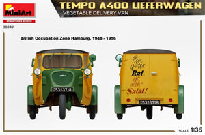 MiniArt 38049 TEMPO A400 LIEFERWAGEN. VEGETABLE DELIVERY VAN 1/35 – Bild 5