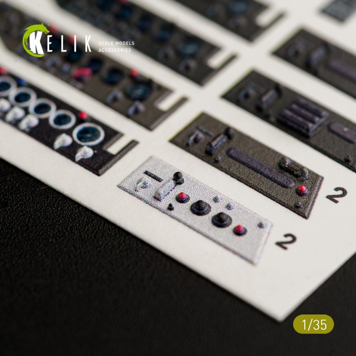 KELIK K35008 UNIMOG 404 INTERIOR 3D DECALS FOR ICM KIT 1/35 – zdjęcie 5
