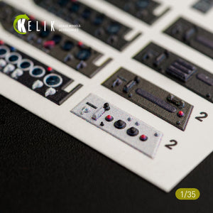 KELIK K35008 UNIMOG 404 INTERIOR 3D DECALS FOR ICM KIT 1/35 – zdjęcie 5