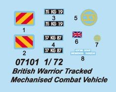 Trumpeter 07101 British Warrior Tracked Mechanised Combat Vehicle 1/72 – imagen 3