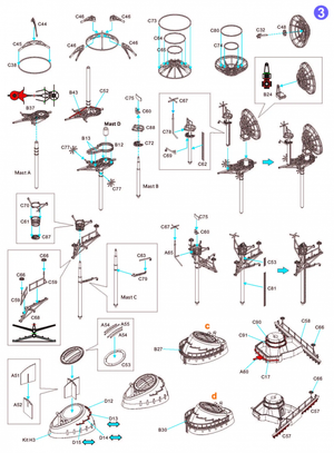 Kit de détail Very Fire VF700009 USS Missouri BB-63 pour maquette VeryFire au 1/700 – image 2